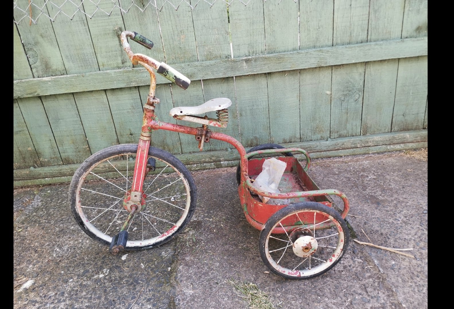 Old 2025 school tricycle